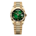 Rolex Day-Date 36 mm Green OmbrÈ Dial 18k Yellow Gold President Bracelet 128238-0118