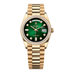 Rolex Day-Date 36 mm Green Ombré Set With Diamonds Dial 18k Yellow Gold President Bracelet 128348rbr-0035
