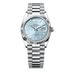 Rolex Day-Date 36 mm Ice Blue Set With Diamonds Dial Platinum President Bracelet 128236-0009