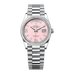 Rolex Day-Date 36 mm Pink Opal Set With Diamonds Dial Platinum President Bracelet 128396tbr-0009