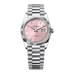 Rolex Day-Date 36 mm Pink Set With Diamonds Dial Platinum President Bracelet 128236-0024