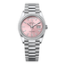 Rolex Day-Date 36 mm Pink Set With Diamonds Dial Platinum President Bracelet 128396tbr-0025
