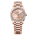 Rolex Day-Date 36 mm Rosé-Colour Set With Diamonds Dial 18 kt Everose Gold President Bracelet 128395tbr-0002