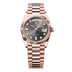 Rolex Day-Date 36 mm Slate Set With Diamonds Dial 18 kt Everose Gold President Bracelet 128235-0050