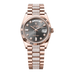Rolex Day-Date 36 mm Slate Set With Diamonds Dial 18 kt Everose Gold President Bracelet 128235-0051