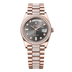 Rolex Day-Date 36 mm Slate Set With Diamonds Dial 18 kt Everose Gold President Bracelet 128345rbr-0053