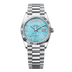 Rolex Day-Date 36 mm Turquoise Set With Diamonds Dial Platinum President Bracelet 128236-0011
