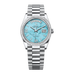 Rolex Day-Date 36 mm Turquoise Set With Diamonds Dial Platinum President Bracelet 128396tbr-0016
