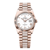 Rolex Day-Date 36 mm White Dial 18 kt Everose Gold President Bracelet with Diamonds 128235-0071