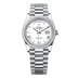 Rolex Day-Date 36 mm White Dial with Diamonds Platinum President Bracelet 128396tbr-0018