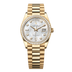 Rolex Day-Date 36 mm White Mother-Of-Pearl Set With Diamonds Dial 18k Yellow Gold President Bracelet 128348rbr-0017