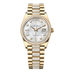 Rolex Day-Date 36 mm White Mother-Of-Pearl Set With Diamonds Dial 18k Yellow Gold President Bracelet 128348rbr-0019