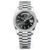 Rolex Day-Date 40 mm Bright Black Dial with Diamonds Platinum President Bracelet 228396tbr-0024