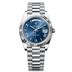 Rolex Day-Date 40 mm Bright Blue Dial Platinum President Bracelet 228236-0007