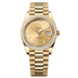 Rolex Day-Date 40 mm Champagne-Colour Dial with Diamonds 18k Yellow Gold President Bracelet 228348rbr-0008