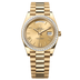 Rolex Day-Date 40 mm Champagne-Colour Dial with Diamonds 18k Yellow Gold President Bracelet 228398tbr-0003
