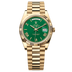 Rolex Day-Date 40 mm Green Dial 18k Yellow Gold President Bracelet 228238-0061