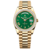 Rolex Day-Date 40 mm Green Dial with Diamonds 18k Yellow Gold President Bracelet 228398tbr-0039