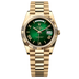 Rolex Day-Date 40 mm Green Ombré Dial 18k Yellow Gold President Bracelet 228238-0069
