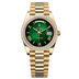 Rolex Day-Date 40 mm Green Ombré Dial with Diamonds 18k Yellow Gold President Bracelet 228398tbr-0042
