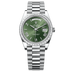 Rolex Day-Date 40 mm Olive Green Dial with Diamonds Platinum President Bracelet 228396tbr-0020