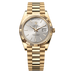 Rolex Day-Date 40 mm Silver Dial 18k Yellow Gold President Bracelet 228238-0066