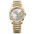 Rolex Day-Date 40 mm Silver Dial with Diamonds 18k Yellow Gold President Bracelet 228348rbr-0007