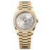 Rolex Day-Date 40 mm Silver Dial with Diamonds 18k Yellow Gold President Bracelet 228348rbr-0042