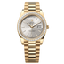 Rolex Day-Date 40 mm Silver Dial with Diamonds 18k Yellow Gold President Bracelet 228398tbr-0040