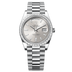 Rolex Day-Date 40 mm Silver Set With Diamonds Dial Platinum President Bracelet 228396tbr-0011