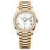 Rolex Day-Date 40 mm White Dial with Diamonds 18k Yellow Gold President Bracelet 228348rbr-0034