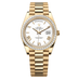 Rolex Day-Date 40 mm White Dial with Diamonds 18k Yellow Gold President Bracelet 228398tbr-0033