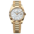 Rolex Day-Date 40 mm White Mother-Of-Pearl Set With Diamonds Dial 18k Yellow Gold President Bracelet 228238-0071