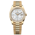 Rolex Day-Date 40 mm White Mother-Of-Pearl Set With Diamonds Dial 18k Yellow Gold President Bracelet 228348rbr-0046