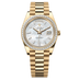 Rolex Day-Date 40 mm White Mother-Of-Pearl Set With Diamonds Dial 18k Yellow Gold President Bracelet 228398tbr-0043