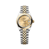 Rolex Lady-Datejust 28 mm Champagne-Colour Dial Oystersteel and 18k Yellow Gold Jubilee Bracelet 279163-0001