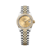 Rolex Lady-Datejust 28 mm Champagne-Colour Dial with Diamonds  Oystersteel and 18k Yellow Gold Jubilee Bracelet 279383rbr-0009
