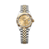 Rolex Lady-Datejust 28 mm Champagne-Colour Set With Diamonds Dial Oystersteel and 18k Yellow Gold Jubilee Bracelet 279173-0011