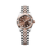 Rolex Lady-Datejust 28 mm Chocolate  Dial Oystersteel and Everose Gold Jubilee Bracelet 279171-0017