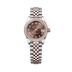 Rolex Lady-Datejust 28 mm Chocolate Dial with Diamonds  Oystersteel and Everose Gold Jubilee Bracelet 279381rbr-0009
