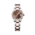 Rolex Lady-Datejust 28 mm Chocolate  Dial with Diamonds  Oystersteel and Everose Gold Oyster Bracelet 279381rbr-0010