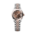 Rolex Lady-Datejust 28 mm Chocolate Set With Diamonds Dial Oystersteel and Everose Gold Jubilee Bracelet 279161-0003