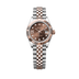 Rolex Lady-Datejust 28 mm Chocolate Set With Diamonds Dial Oystersteel and Everose Gold Jubilee Bracelet 279171-0003
