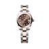 Rolex Lady-Datejust 28 mm Chocolate Set With Diamonds Dial Oystersteel and Everose Gold Oyster Bracelet 279161-0004