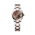 Rolex Lady-Datejust 28 mm Chocolate Set With Diamonds Dial Oystersteel and Everose Gold Oyster Bracelet 279161-0012