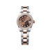 Rolex Lady-Datejust 28 mm Chocolate Set With Diamonds Dial Oystersteel and Everose Gold Oyster Bracelet 279381rbr-0004