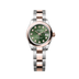 Rolex Lady-Datejust 28 mm Olive Green Set With Diamonds Dial Oystersteel and Everose Gold Oyster Bracelet 279161-0008