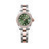 Rolex Lady-Datejust 28 mm Olive Green Set With Diamonds Dial Oystersteel and Everose Gold Oyster Bracelet 279381rbr-0008