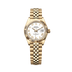 Rolex Lady-Datejust 28 mm White Dial 18k Yellow Gold Jubilee Bracelet. 279178-0030