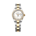Rolex Lady-Datejust 28 mm White Dial with Diamonds  Oystersteel and 18k Yellow Gold Oyster Bracelet 279383rbr-0024